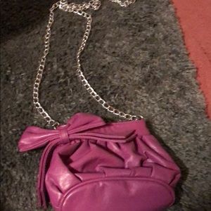 Mini purple crossbody purse